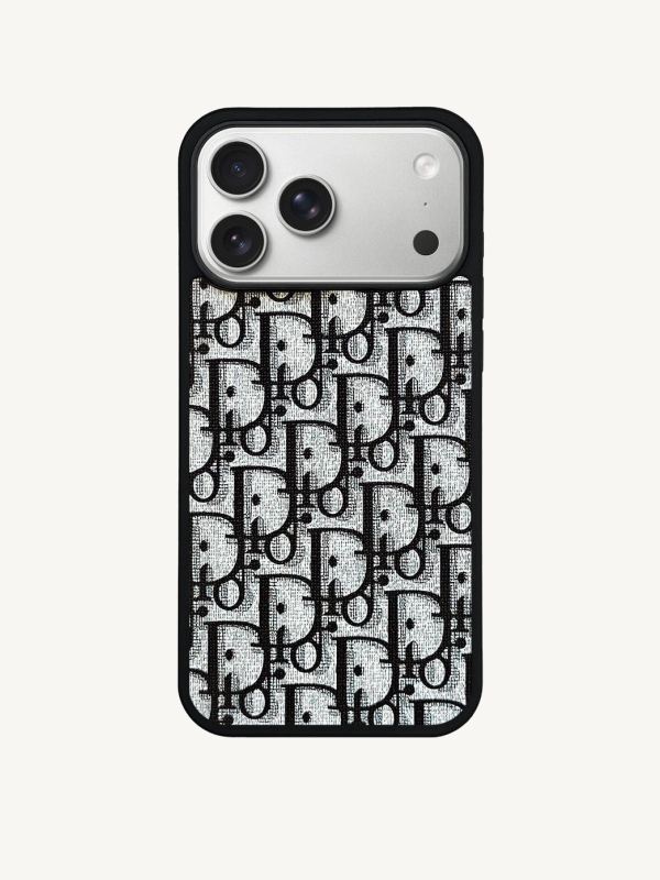 Mini Monogram Case in Black (iPhone)