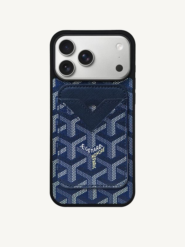 MagSafe Cardholder Monogram in Blue (iPhone)