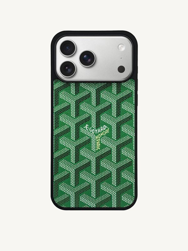 Monogram Case in Green (iPhone)