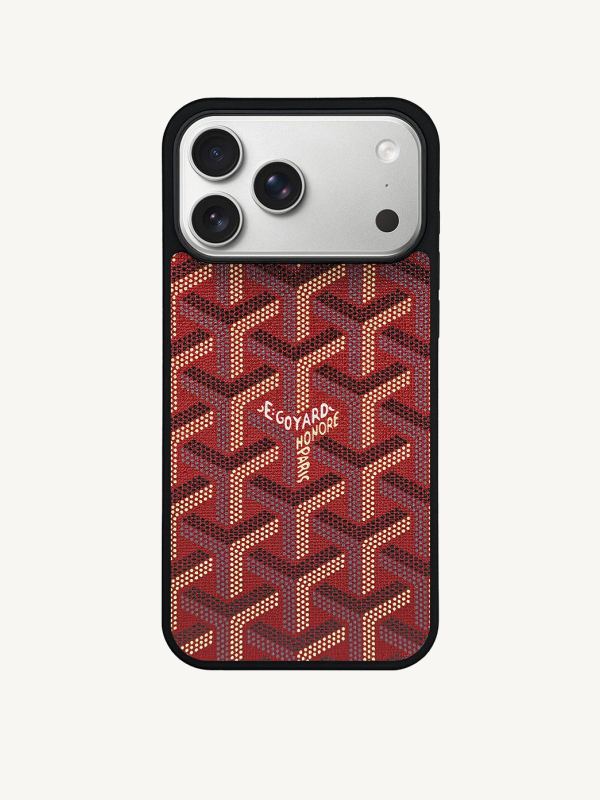 Monogram Case in Red (iPhone)