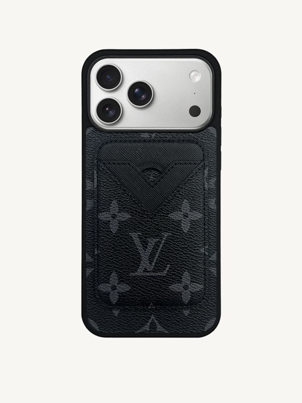 Monogram MagSafe Cardholder in Black (iPhone)