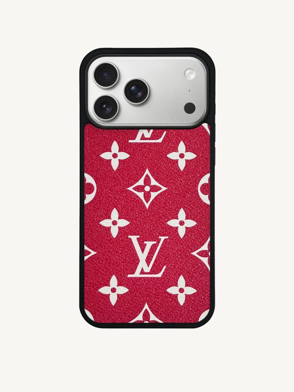 Monogram Case in Red (iPhone)