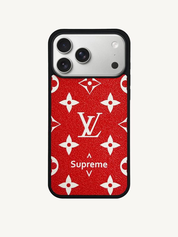 Supreme Monogram Case in Red (iPhone)